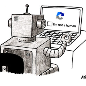 Not a Human – Acrílica sobre MDF – 38x25cm